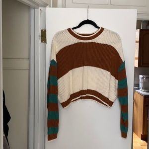 Cropped sweater perfect for fall!